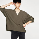 Contrasting Sleeve T-Shirt