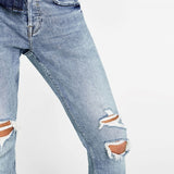 Raw Edge Skinny Jeans